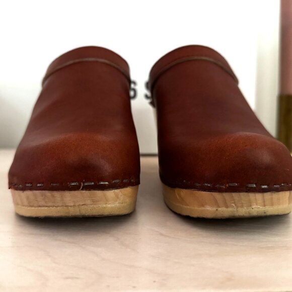 No.6 Old School Clog High Heel Bourbon 39 - Picture 2 of 10